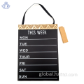 China Hanging Wood Chalkboard week planner Factory